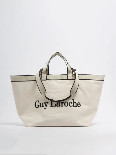 Guy Laroche Emma Shoulder Bag In Bianco-nero