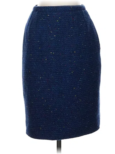 Pre-owned Guy Laroche Formal Skirt In Blue