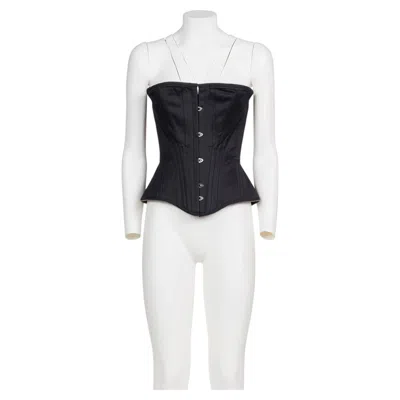 Pre-owned Guy Laroche Fw 02 Rare Black Corset