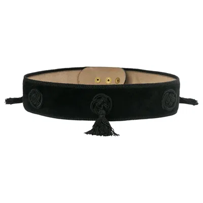 Pre-owned Guy Laroche Leather Belt In Black