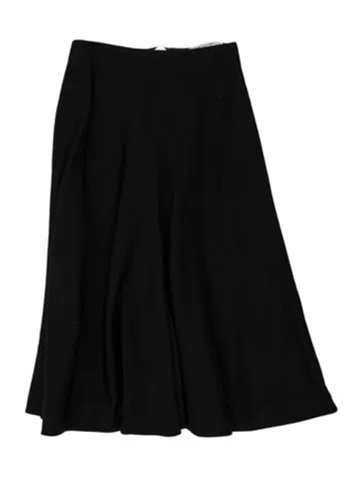 Pre-owned Guy Laroche Long Skirt In Black