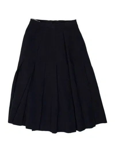 Pre-owned Guy Laroche Midi Length Skirt In Blue