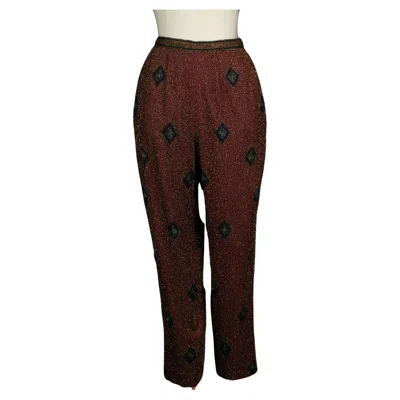 Pre-owned Guy Laroche Pants Haute Couture 1989 In Black