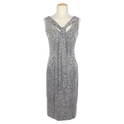 Pre-owned Guy Laroche Pearled Dress Haute Couture In Gray