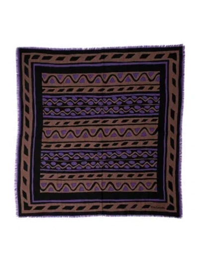 Pre-owned Guy Laroche Printed Scarf In Brown