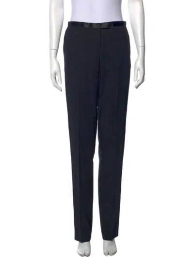 Pre-owned Guy Laroche Straight Leg Pants In Black