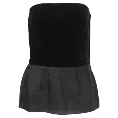 Pre-owned Guy Laroche Velvet Black Bustier