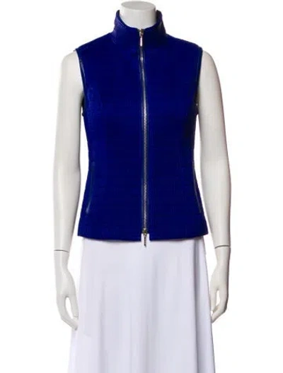 Pre-owned Guy Laroche Vest In Blue