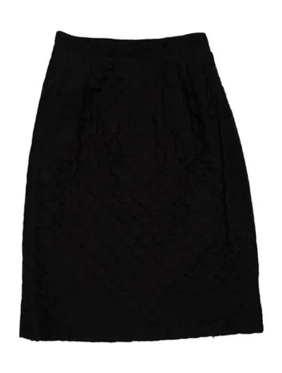 Pre-owned Guy Laroche Vintage Knee-length Skirt In Black