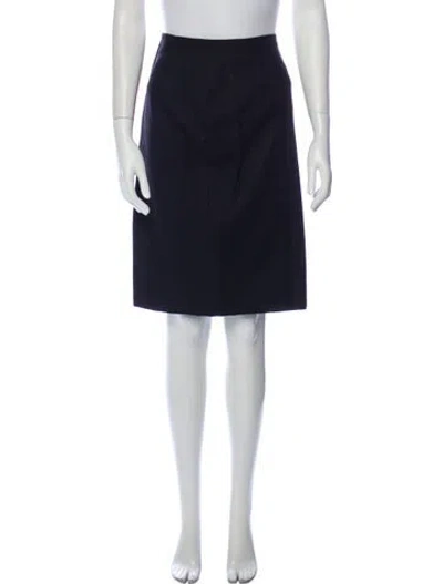 Pre-owned Guy Laroche Vintage Knee-length Skirt In Black