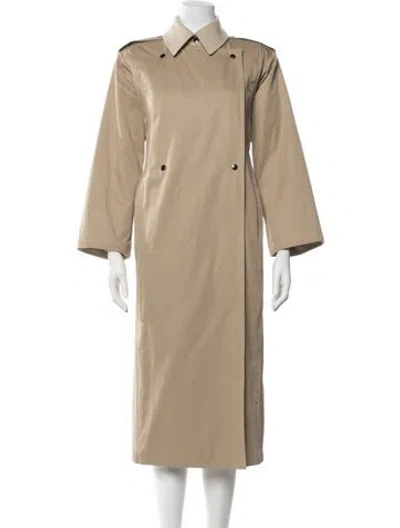 Pre-owned Guy Laroche Vintage Late 1980's - Early 1990's Trench Coat In Neutrals