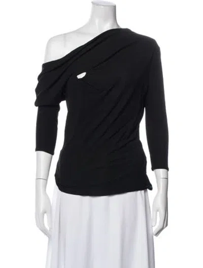 Pre-owned Guy Laroche Vintage Late 2000's - Early 2010's Top In Black