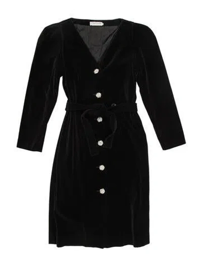 Pre-owned Guy Laroche Vintage Midi Length Dress In Black