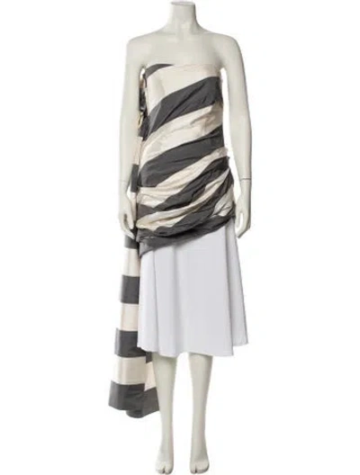 Pre-owned Guy Laroche Vintage Mini Dress In Gray