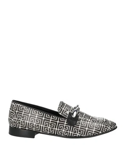 Guy Laroche Woman Loafers Black Size 7 Leather, Textile Fibers