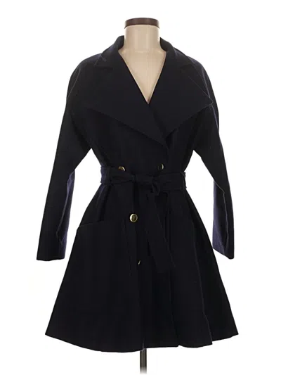 Pre-owned Guy Laroche Wool Coat In Blue