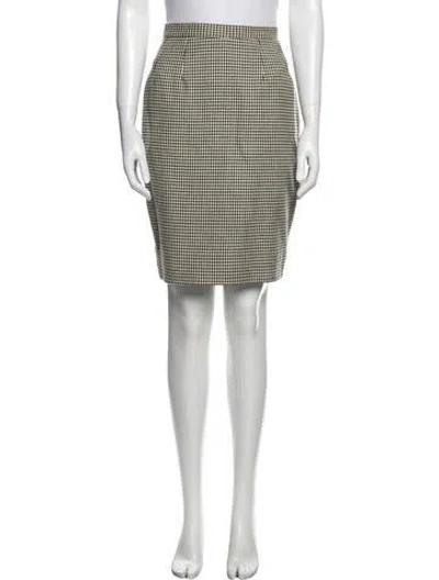 Pre-owned Guy Laroche Wool Knee-length Skirt In Neutral