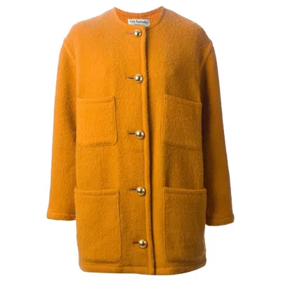 Pre-owned Guy Laroche Yellow Wool Coat