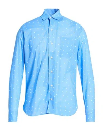 Guy Rover Man Shirt Azure Size 15 ¾ Cotton In Multi