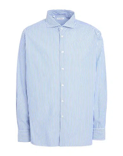 Guy Rover Man Shirt Blue Size 17 Cotton In Multi