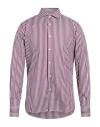 Guy Rover Man Shirt Plum Size 16 Cotton In Purple