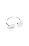 Guzema 18k White Gold Duo Flat Ring