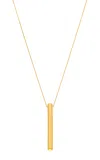 Guzema 18k Yellow Gold Bold Capsule Necklace