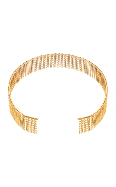 Guzema 18k Yellow Gold Bold Chainfall Choker