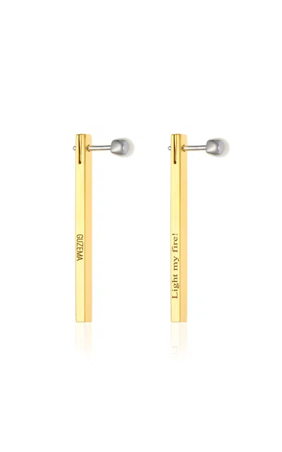 Guzema 18k Yellow Gold Match Earrings