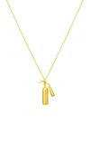 Guzema 18k Yellow Gold Mini Extinguisher Pendant