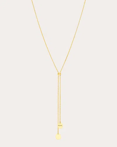 Guzema Women's 18k Gold Flat Tie Necklace In Yellow Gold