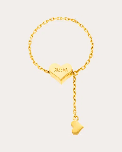 Guzema Women's 18k Gold Heart Transformer Ring In Yellow Gold