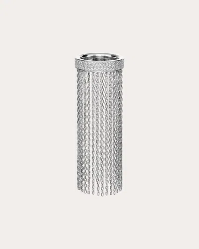 Guzema Women's Diamond Chainfall Ring In White Gold