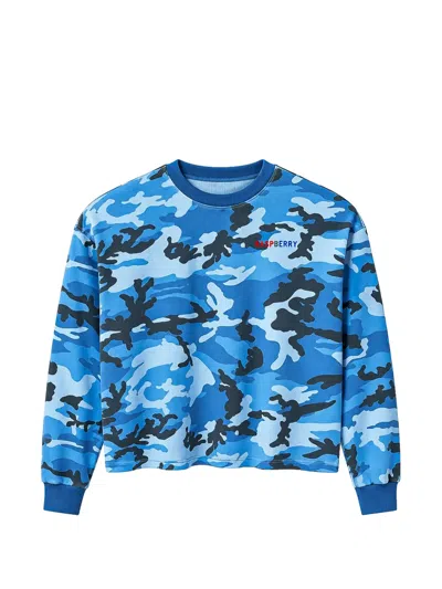 Gv Gallery Camo-print Thermal T-shirt In Blue