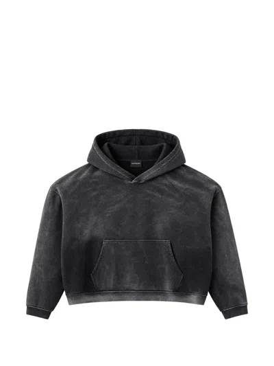 Gv Gallery Mateo Acid-wash Hoodie In Black