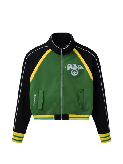 Gv Gallery Raspberry Hills Jamaica Berry Logo-patch Jacket In Blue