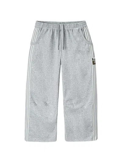 Gv Gallery Raspberry Hills Side-stripe Shorts In Gray