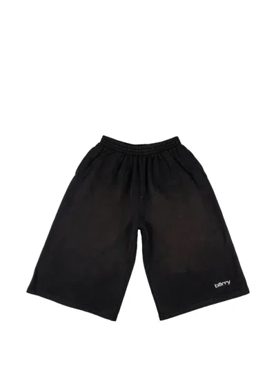 Gv Gallery Sand Logo-print Shorts In Schwarz