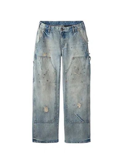 Gv Gallery Swiss Distressed Jeans In Blue