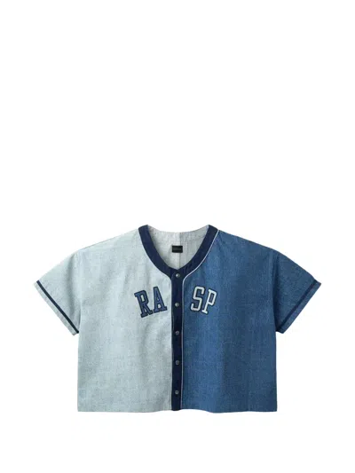 Gv Gallery Two-tone Jersey-style Shirt In Blue