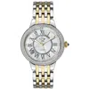 Gv2 Astor Ii Women's Watch White Mother Of Pearl Dial Two-tone Yellow Gold Bracelet In White