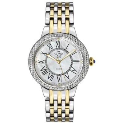 Gv2 Astor Ii Women's Watch White Mother Of Pearl Dial Two-tone Yellow Gold Bracelet