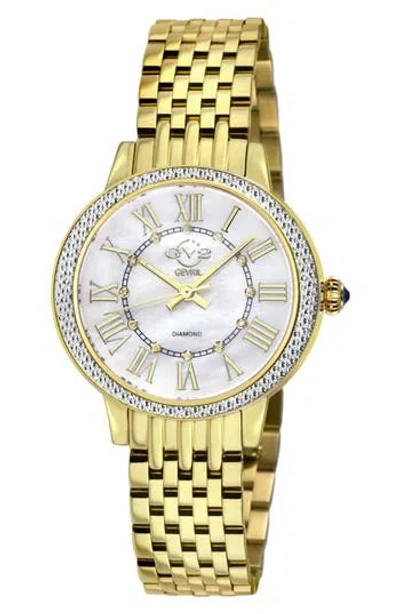Gv2 Astor Iii Diamond Swiss Bracelet Watch, 34mm In Gold
