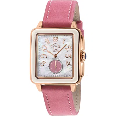 Gv2 Bari Viva Mother-of-pearl Dial Diamond Watch, 34mm In Pink