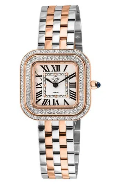 Gv2 Bellagio Diamond Swiss Bracelet Watch, 30mm In Gold