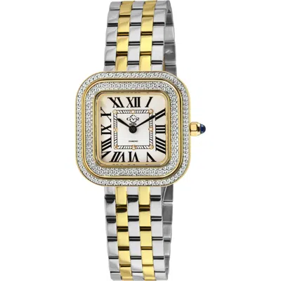 Gv2 Bellagio Diamond Swiss Bracelet Watch, 30mm In Two-tone Ss/gold