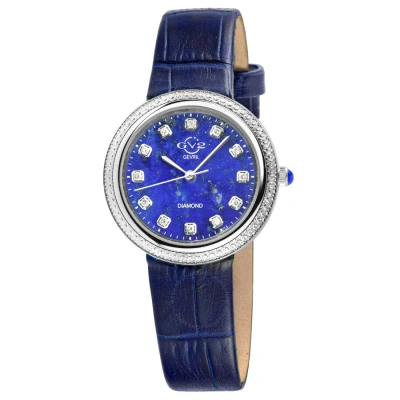 Gv2 By Gevril Arezzo Quartz Diamond Blue Dial Ladies Watch 13300 In Multi