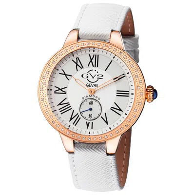 Gv2 By Gevril Astor Diamond Women's Watch In White