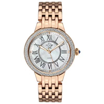 Gv2 By Gevril Astor Ii Diamond Women's Watch In Brown
