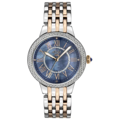 Gv2 By Gevril Astor Ii Quartz Mother Of Pearl Dial Diamond Ladies Watch 9149 In Two Tone  / Gold Tone / Mop / Mother Of Pearl / Rose / Rose Gold Tone